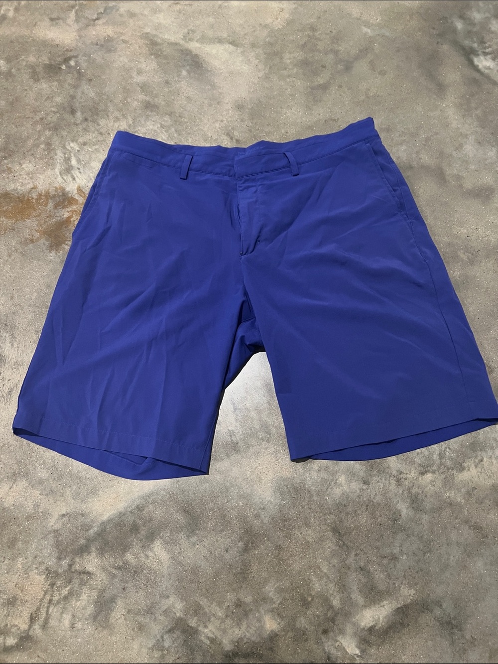 Nike Men's Shorts - Royal Blue Performance Flat Front